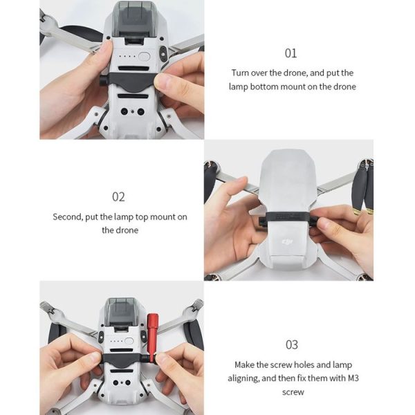 STARTRC 1107519 For DJI Mavic Mini Night Flight Lamp Searchlight Kit - Image 10