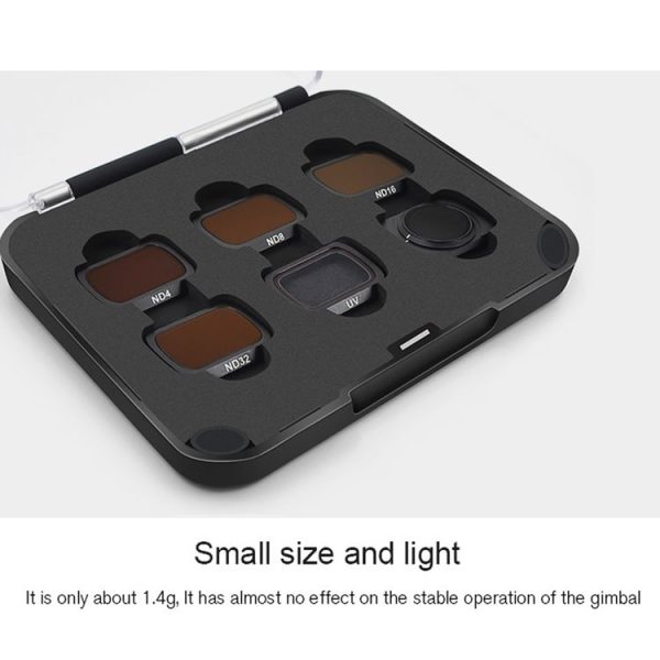 STARTRC 1107616 4 PCS ND4PL / ND8PL / ND16PL / ND32PL Drone Lens Filter for DJI Mavic Air 2 (Black) - Image 12