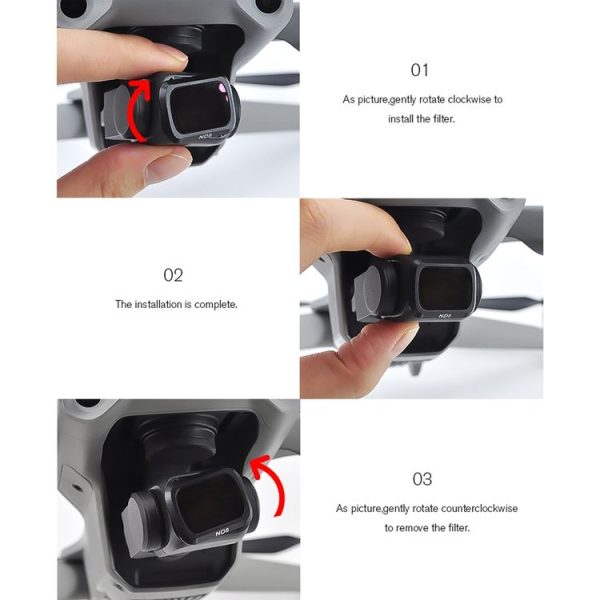 STARTRC 1107615 6 PCS ND4 / ND8 / ND16 / ND32 / MCUV / CPL Drone Lens Filter for DJI Mavic Air 2 (Black) - Image 14
