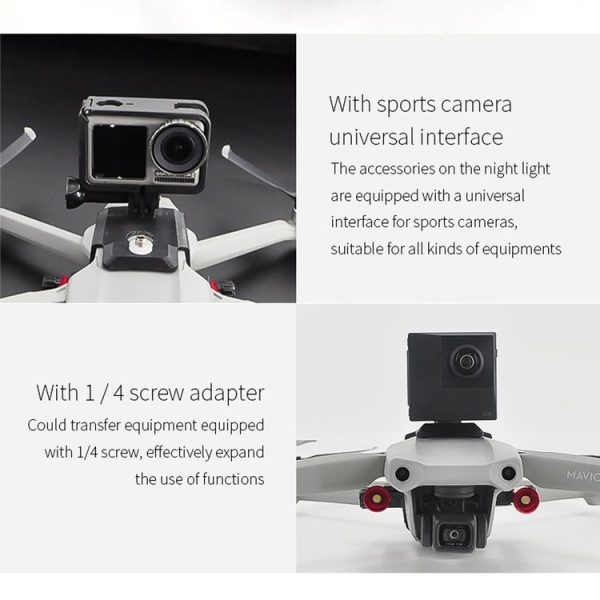 STARTRC Strobe Light Drone Night Flights Remote Control LED Headlamp Searchlight with Fixing Holder for DJI Mavic Air 2 / Air 2S - Image 10
