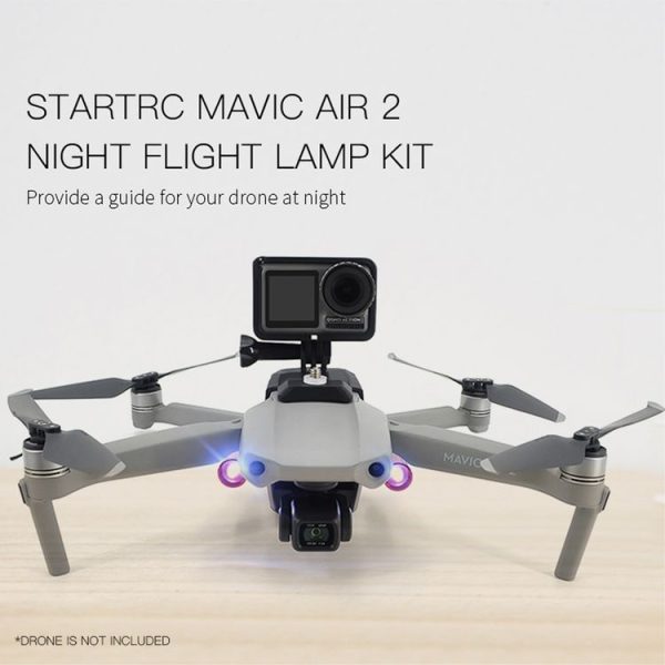 STARTRC Strobe Light Drone Night Flights Remote Control LED Headlamp Searchlight with Fixing Holder for DJI Mavic Air 2 / Air 2S - Image 4