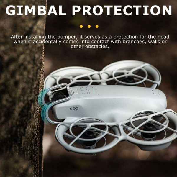 DJI Neo STARTRC Gimbal Lens Anti-collision Aluminum Alloy Guard Bumper (Silver) - Image 3