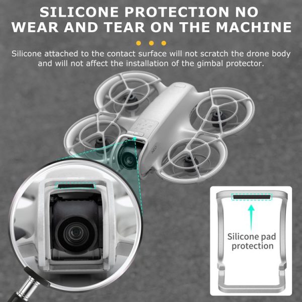 DJI Neo STARTRC Gimbal Lens Anti-collision Aluminum Alloy Guard Bumper (Silver) - Image 5