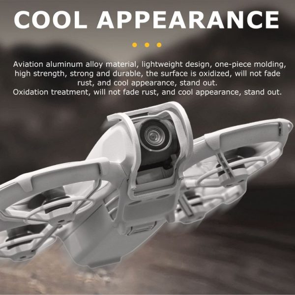 DJI Neo STARTRC Gimbal Lens Anti-collision Aluminum Alloy Guard Bumper (Silver) - Image 6