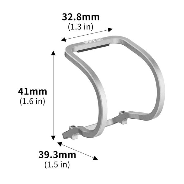 DJI Neo STARTRC Gimbal Lens Anti-collision Aluminum Alloy Guard Bumper (Silver) - Image 8