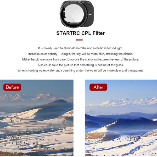 STARTR CPL Adjustable Lens Filter for DJI Mini 3 Pro - Image 6