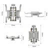 STARTRC LED Light Folding Anti-fall Heightened Landing Gear Training Rack for DJI Mini 3 Pro (Grey) - Image 4