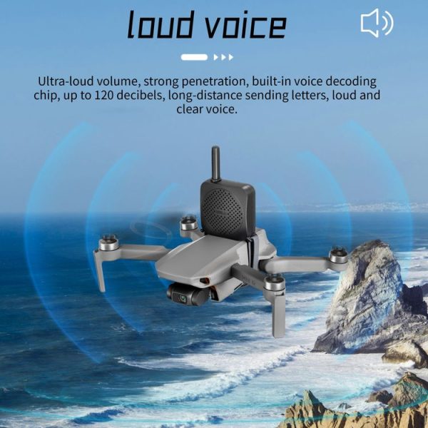 STARTRC Drone Megaphone Wireless Portable Speaker 1KM Control for DJI Mavic / Air / Mini Series (Black) - Image 4