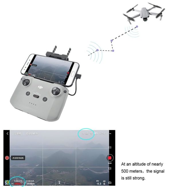 STARTRC 5.8GHz Anti-interference Yagi-Uda Antenna Signal Enhancer for DJI Mavic Air 2 / Air 2S (Black) - Image 10