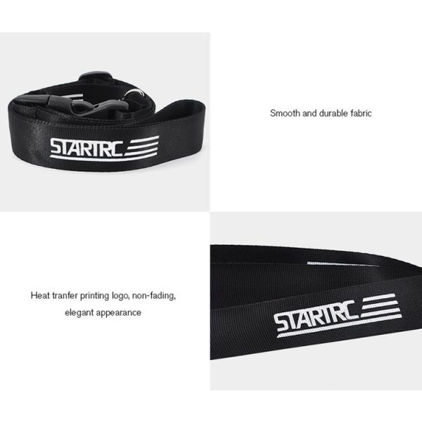 STARTRC For DJI Mavic Air 2 Remote Control Anti-lost Anti-fall Neck Strap Holder Lanyard with Buckle Set (Black) - Image 10