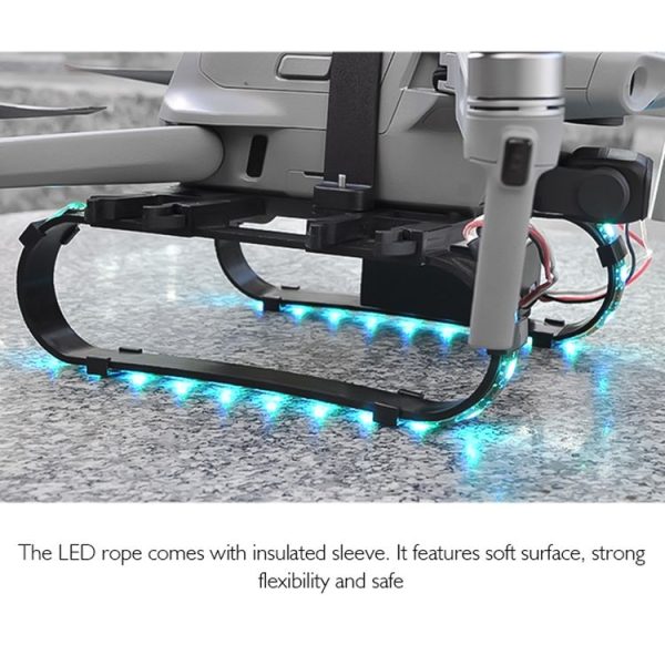 STARTRC For DJI Mavic Air 2 LED Lights Landing Gear with Light Bar (Black) - Image 6
