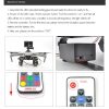 STARTRC For DJI Mavic Air 2 LED Lights Landing Gear with Light Bar (Black) - Image 7