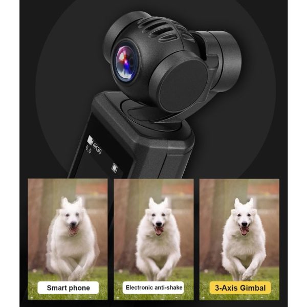P6A 1080P Pocket Gimbal Camera Mini PTZ Vlog Camera (Black) - Image 11
