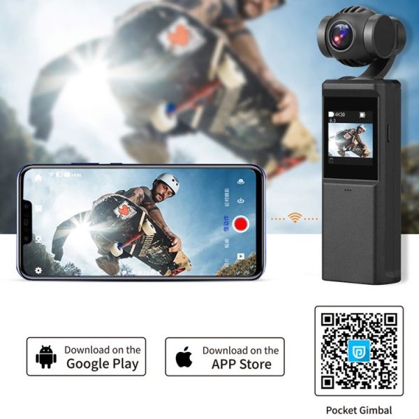 P6A 1080P Pocket Gimbal Camera Mini PTZ Vlog Camera (Black) - Image 13