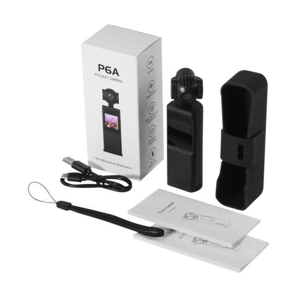P6A 1080P Pocket Gimbal Camera Mini PTZ Vlog Camera (Black) - Image 14