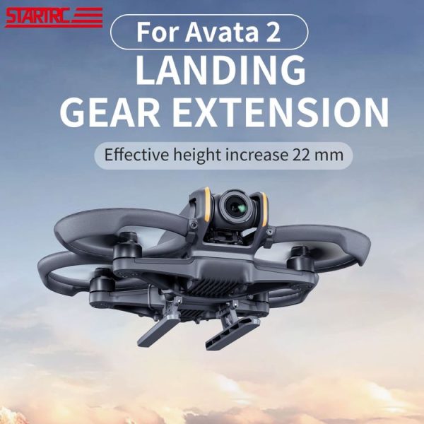 DJI AVATA 2 STARTRC Folding Heightened Landing Gear Training Rack (Black) - Image 2