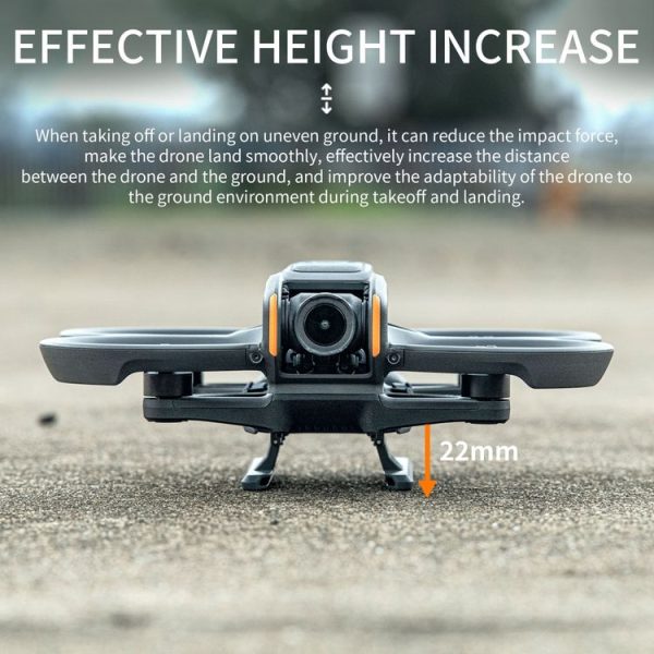 DJI AVATA 2 STARTRC Folding Heightened Landing Gear Training Rack (Black) - Image 3
