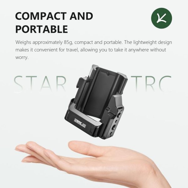DJI OSMO Pocket 3 STARTRC Metal Protection Frame Cage Expansion Adapter Bracket (Black) - Image 4