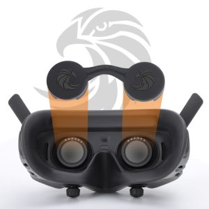 DJI Goggles 2 / Goggles 3 Lens Cover Dust-proof VR Lens Silicone Case Soft Protector (Black)