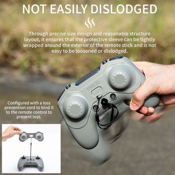 DJI Avata 2 / FPV 3 / 2 STARTRC Remote Controller Thumb Rocker Guard Protector Case (Grey) - Image 4