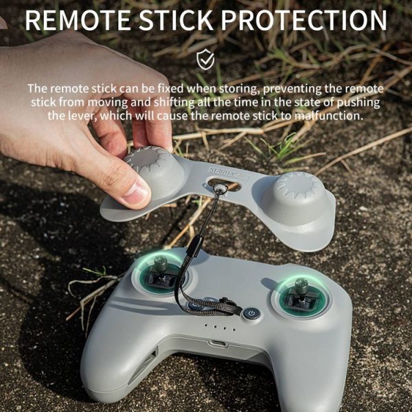 DJI Avata 2 / FPV 3 / 2 STARTRC Remote Controller Thumb Rocker Guard Protector Case (Grey) - Image 6