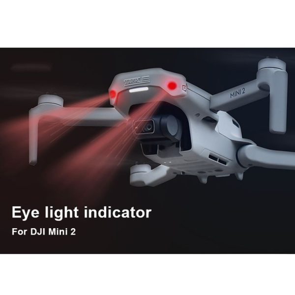 STARTRC 1108665 Rechargeable Body Arm Signal Flashing Warning Light Eye Light Indicator for DJI Mavic Mini 2 (Grey) - Image 5