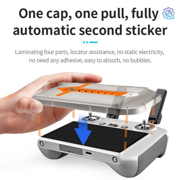 DJI RC / RC2 STARTRC Easy Install 2pcs Tempered Glass Film (Transparent) - Image 3