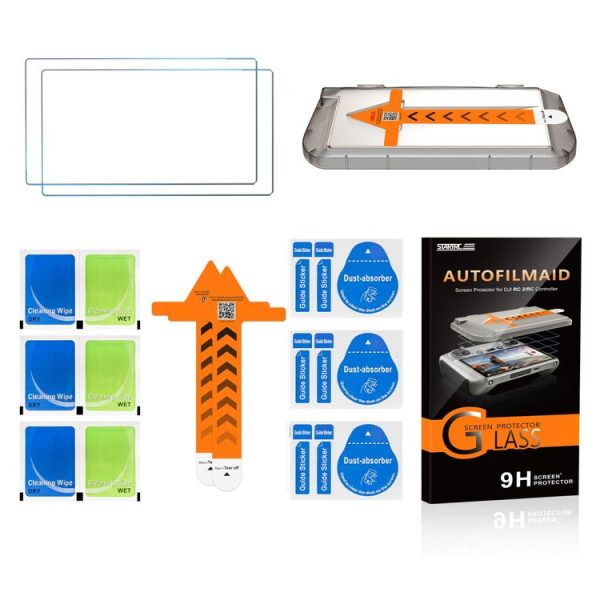 DJI RC / RC2 STARTRC Easy Install 2pcs Tempered Glass Film (Transparent) - Image 9