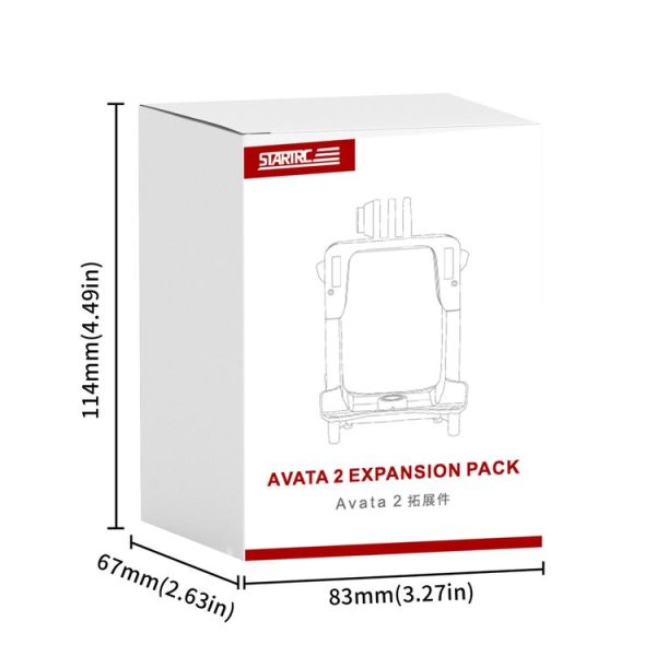 DJI Avata 2 STARTRC Action Camera Holder Mount Drone Expansion Bracket (Black) - Image 9
