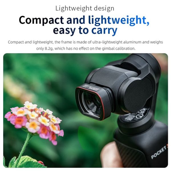 DJI OSMO Pocket 3 STARTRC 10X Macro Lens Filter (Black) - Image 5