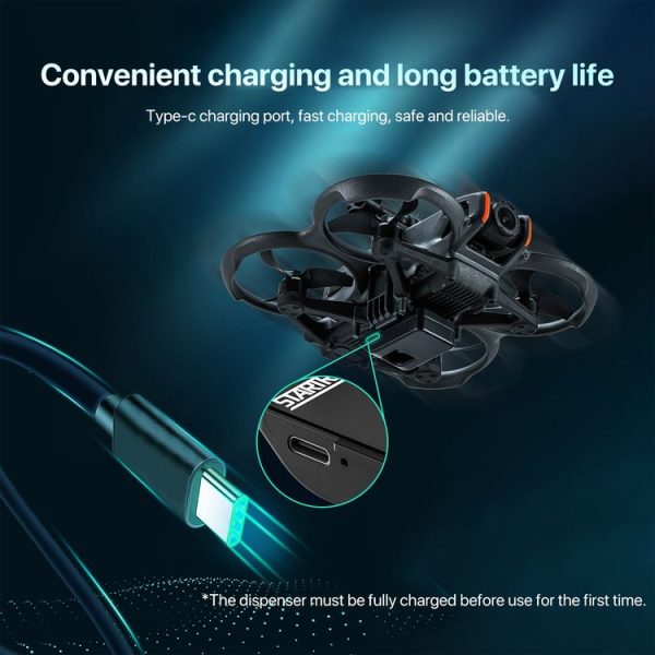 DJI Avata 2 STARTRC Air-Dropping System Thrower Parabolic (Dark Gray) - Image 9