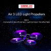 DJI Air 3 STARTRC 2 Pairs Color LED Flash Lamp Low Noise Propellers (Transparent) - Image 2