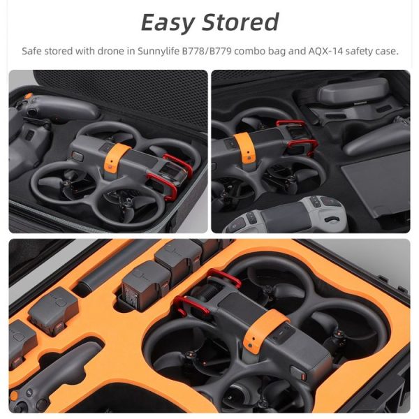DJI AVATA 2 Sunnylife LG797 Landing Gear Extensions Heightened Spider Gears Support Leg (Orange) - Image 6