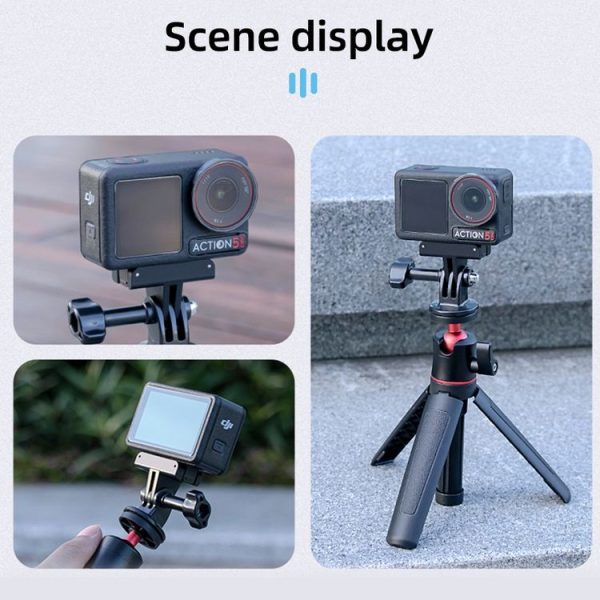DJI Osmo Action 5 Pro / 4 / 3 Magnetic Quick Release Base Mount Adapter (Black) - Image 8