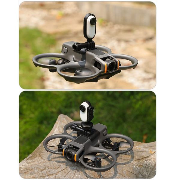 DJI Avata 2 Sunnylife Action Camera Holder Mount Drone Light Bracket Lamp (Black) - Image 7