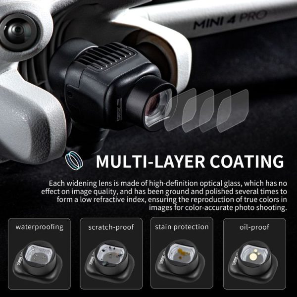 DJI Mini 4 Pro STARTRC Drone Wide-Angle Lens Filter (Black) - Image 4