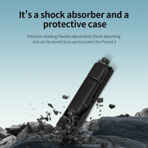 DJI OSMO Pocket 2 STARTRC Shock Absorbing Step Reducer Carrying Case Storage Bag Box (Black) - Image 5