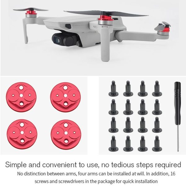 STARTRC 4 PCS Motor Protective Cover Motors Cap Protector with Blade Screw Set for DJI Mavic Mini - Image 9