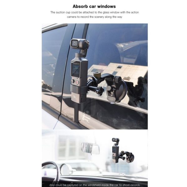 STARTRC Pocket PTZ Camera Glass Suction Car Sucker Mount for Xiaomi FIMI PALM - Image 6