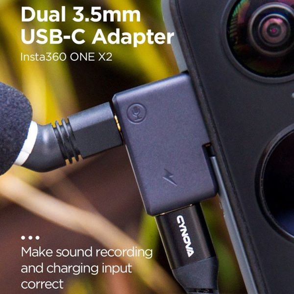 CYNOVA CY-IN-001 Camera Charging Audio Adapter for Insta360 One X2 - Image 6