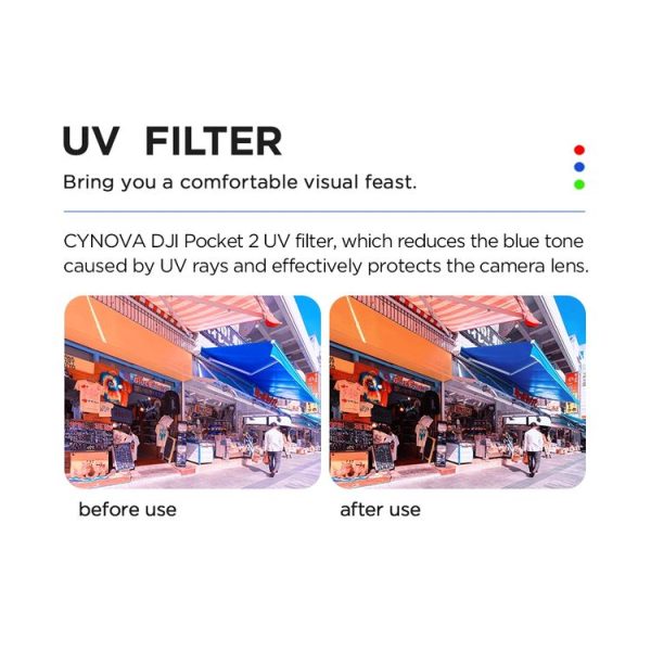 CYNOVA C-PT-007 UV Lens Filter for DJI OSMO Pocket 2 - Image 5