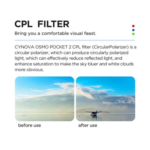 CYNOVA C-PT-009 CPL Lens Filter for DJI OSMO Pocket 2 - Image 5