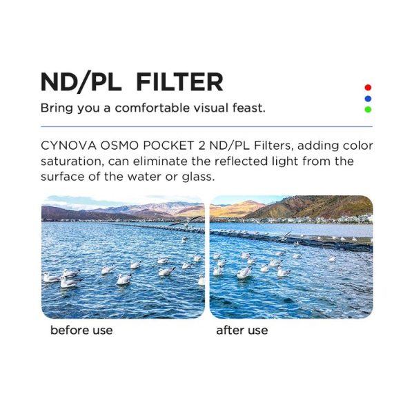 CYNOVA C-PT-010 ND / PL8+ND / PL16+ND / PL32+ND / PL64 Lens Filter Set for DJI OSMO Pocket 2 - Image 5