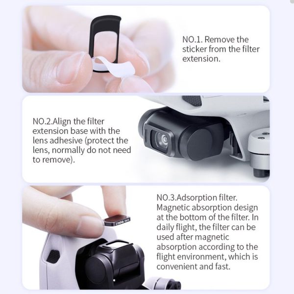 CYNOVA C-MN-004 5 In 1 ND4+ND8+ND16+ND32+UV Lens Filter Set for DJI Mavic Mini - Image 6