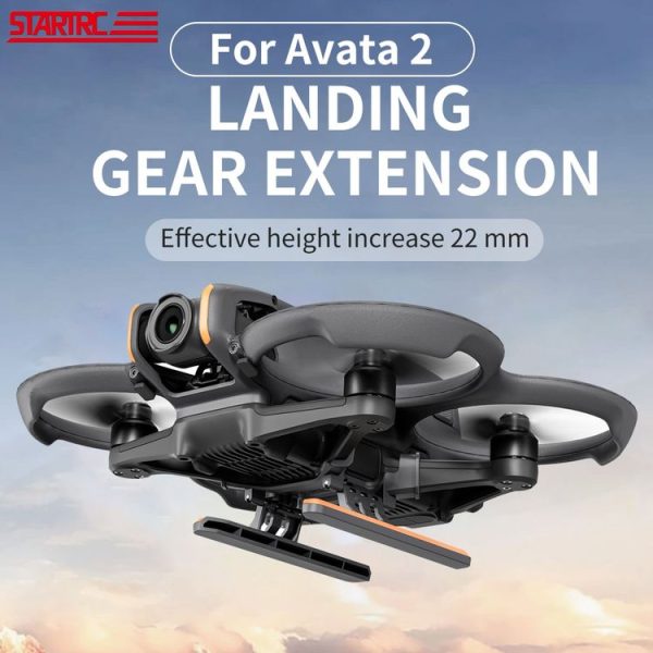 DJI Avata 2 STARTRC Quick Release Folding Landing Gear Training Rack (Orange) - Image 3