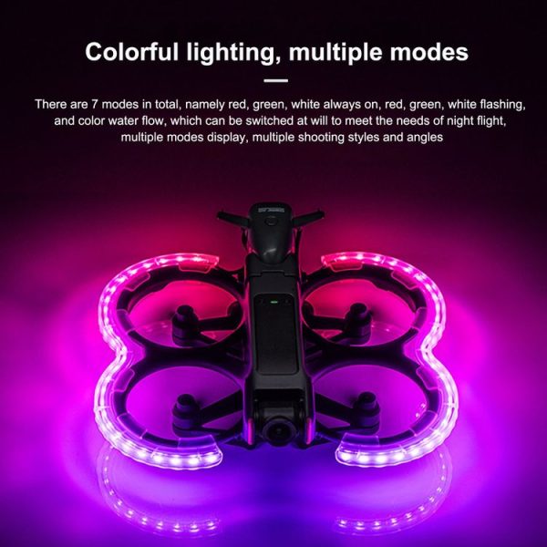 DJI Avata 2 STARTRC Drone LED Propeller Protective Guard Anti-collision Ring (Transparent) - Image 3