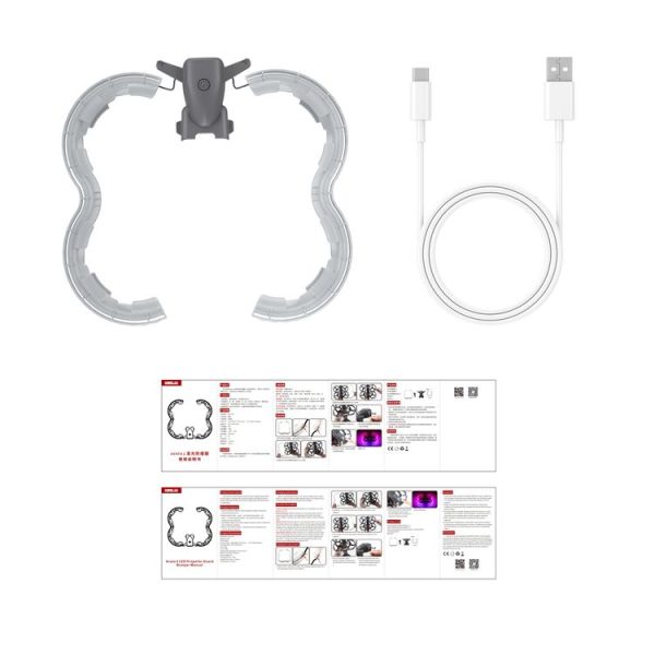 DJI Avata 2 STARTRC Drone LED Propeller Protective Guard Anti-collision Ring (Transparent) - Image 8