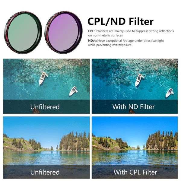 DJI Osmo Action 5 Pro STARTRC 4 in 1 CPL ND8 ND16 ND32 Camera Lens Filter - Image 5