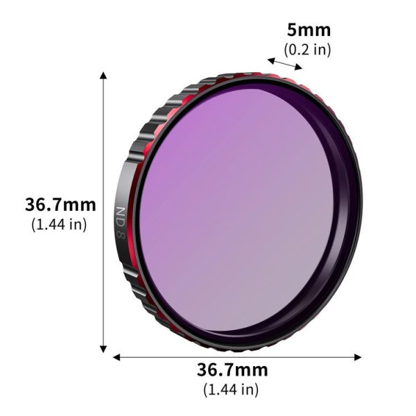DJI Osmo Action 5 Pro STARTRC 4 in 1 CPL ND8 ND16 ND32 Camera Lens Filter - Image 6