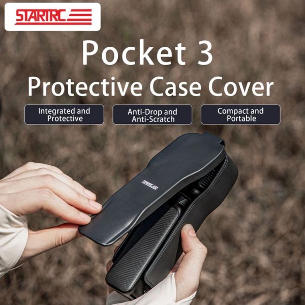 DJI Osmo Pocket 3 STARTRC Storage Box Protective Case with Lanyard (Black) - Image 2